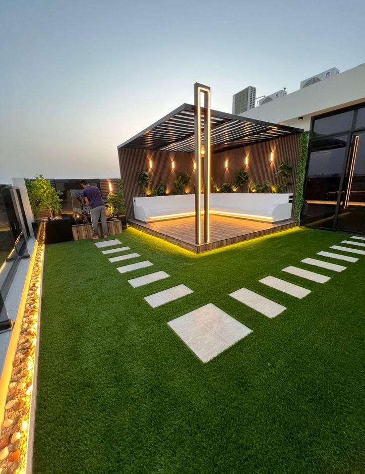 تنسيق حدائق وجلسات مكة