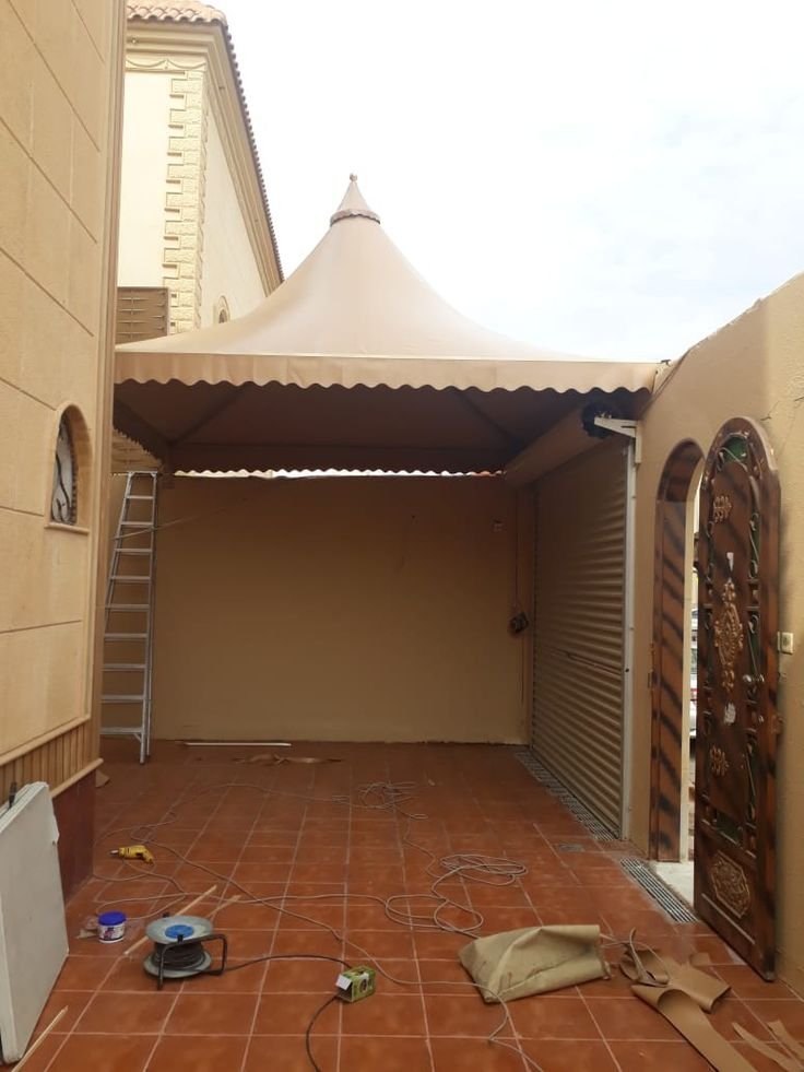 تفصيل مظلات منازل قماش