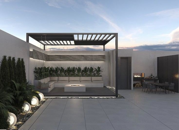 مظلات اسطح حديثة