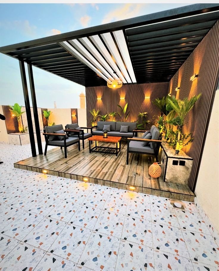 مظلات جلسات سطح