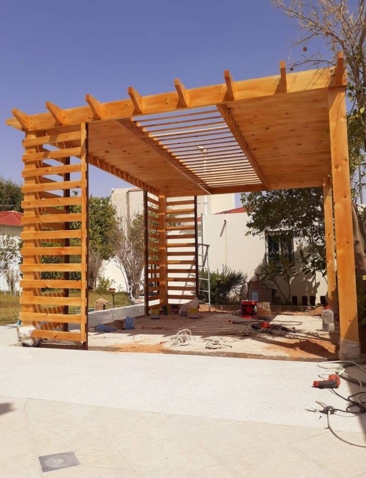 مظلات خشبية للفلل مكة