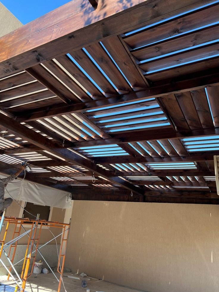 تركيب مظلات خشبية مكة