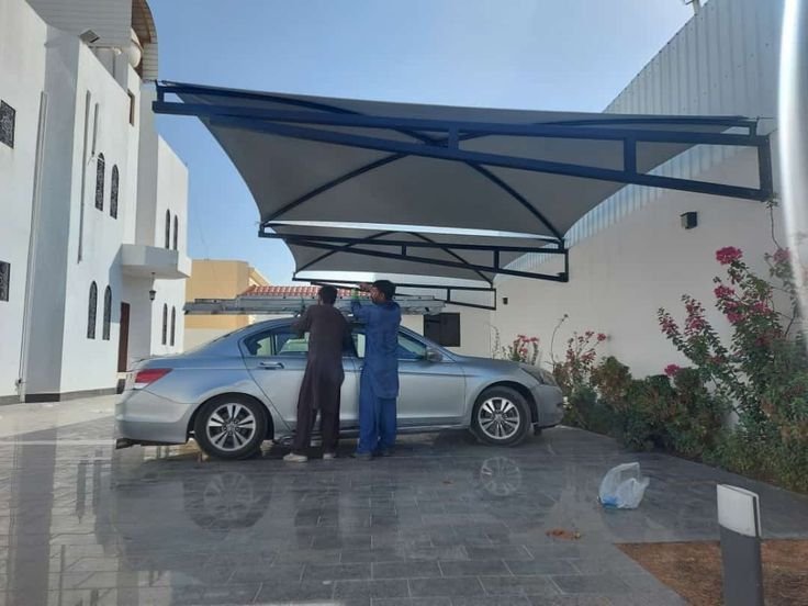 تكلفة مظلات السيارات مكة