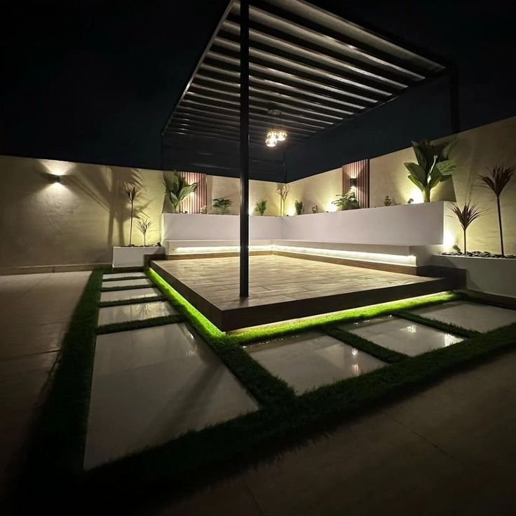 تصميم مظلات أسطح مودرن في مكة للمساحات الخارجية