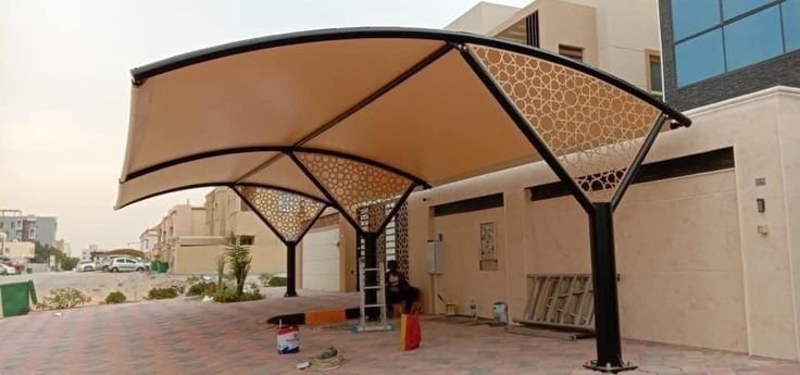 مظلات سيارات حي الزاهر مكة